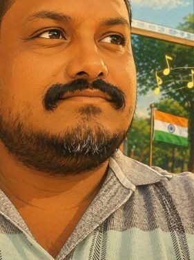 relaxed portrait with music and greenery magic